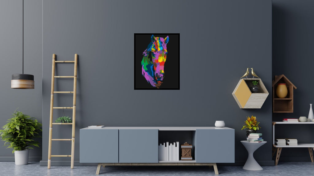 Horse Colorful Pop Art - Brick Art Mosaic Kit