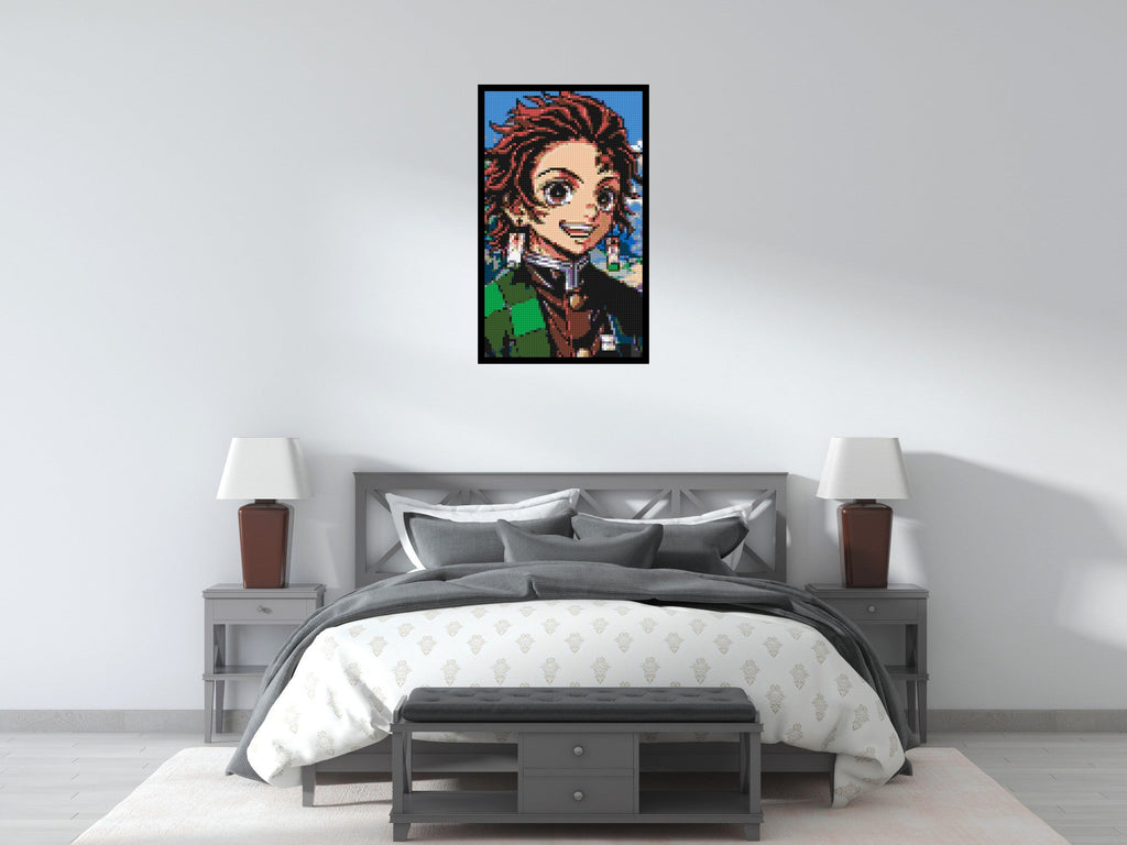 Tanjiro Pixel Art - Brick Art Mosaic Kit