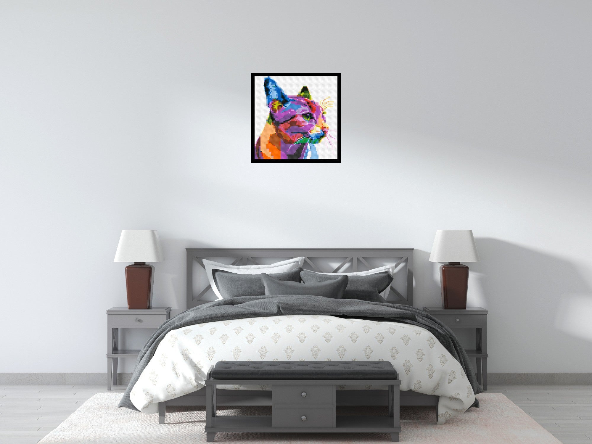 Cat #1 Colorful Pop Art - Brick Art Mosaic Kit