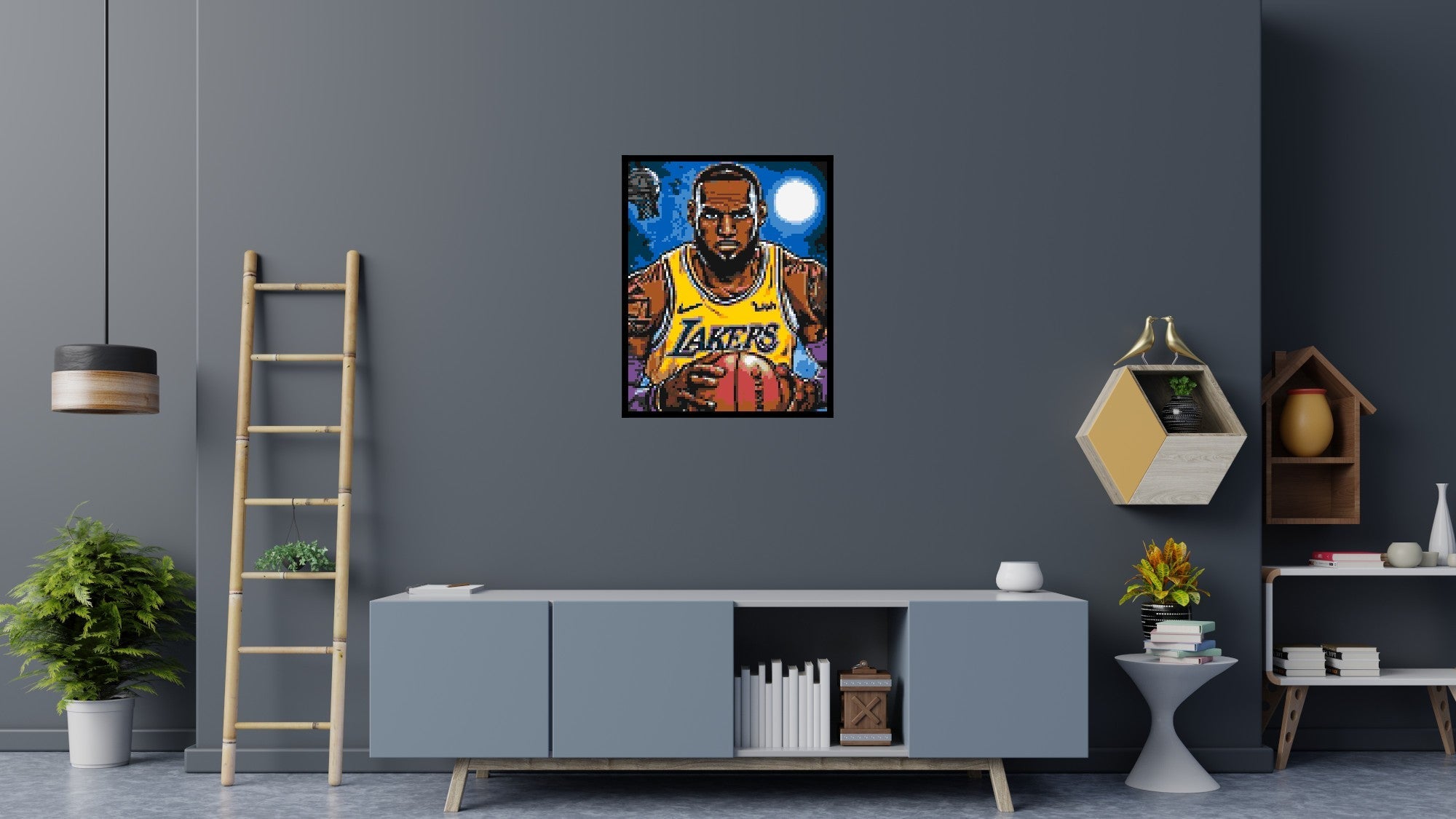 LeBron James Pop Art - Brick Art Mosaic Kit