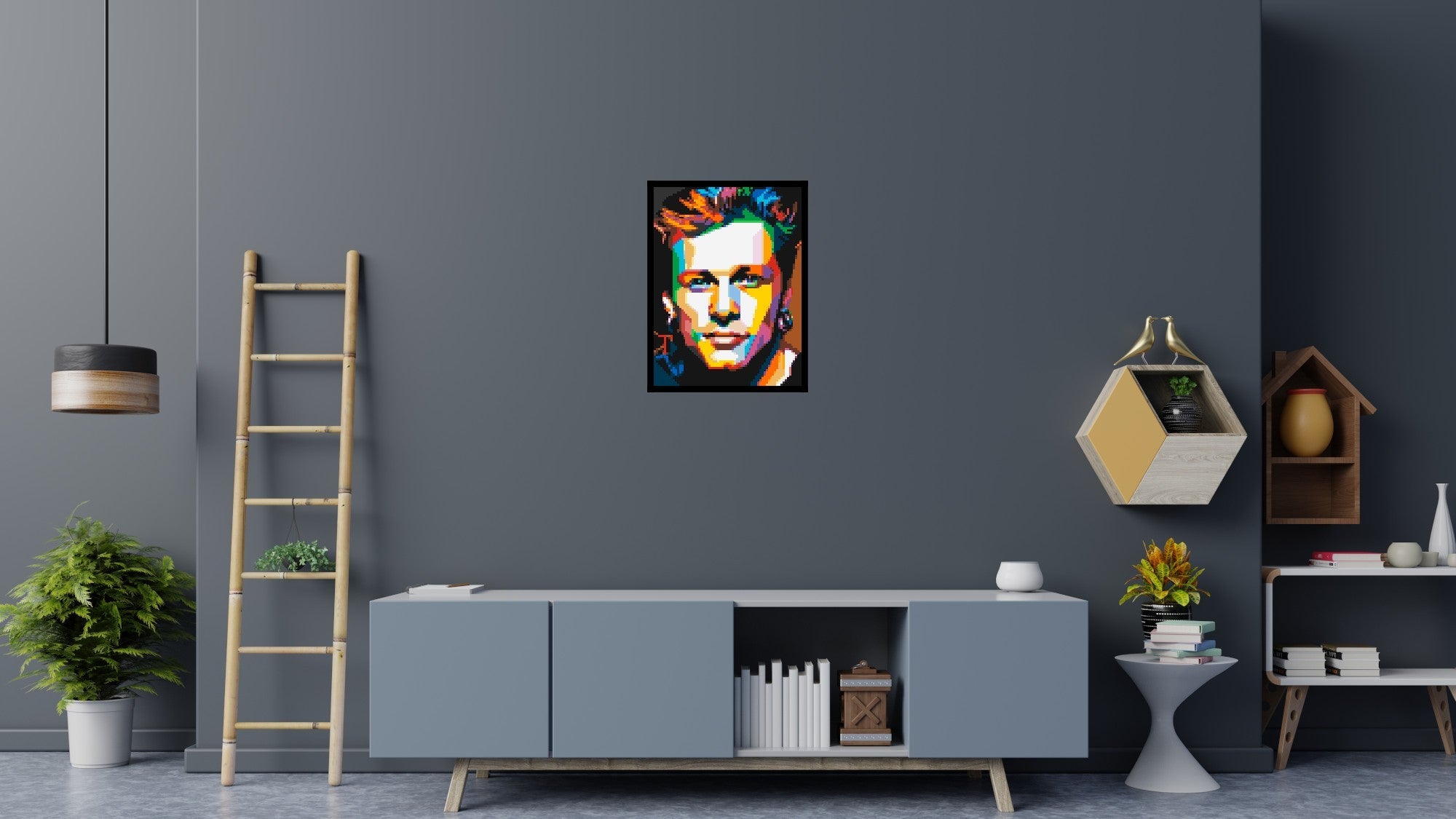 Jon Bon Jovi Pop Art - Brick Art Mosaic Kit