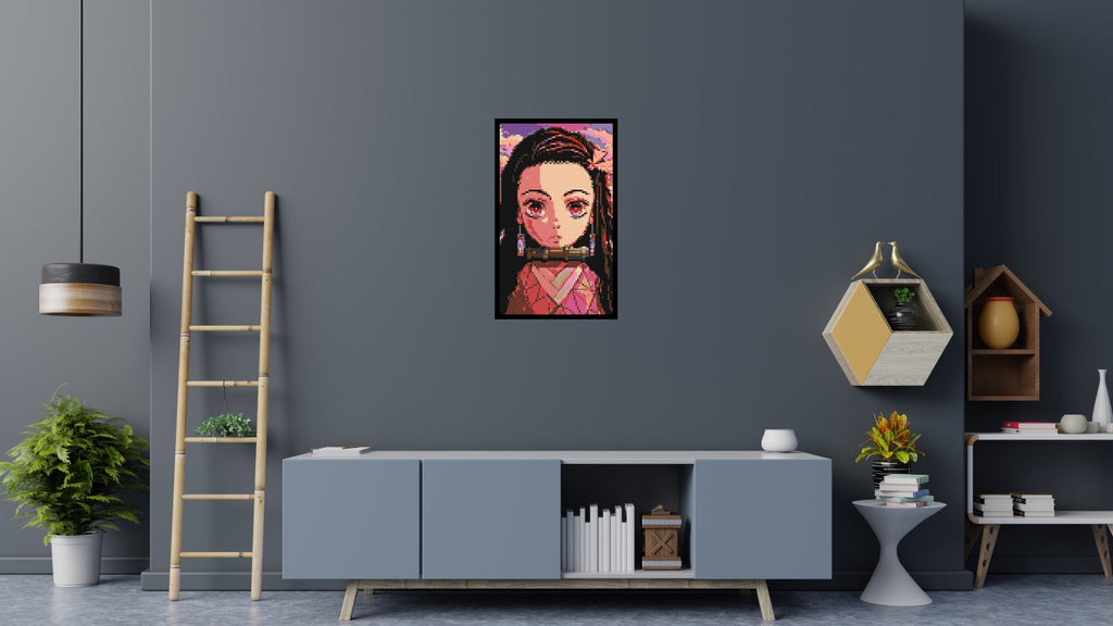 Nezuko Pixel Art - Brick Art Mosaic Kit