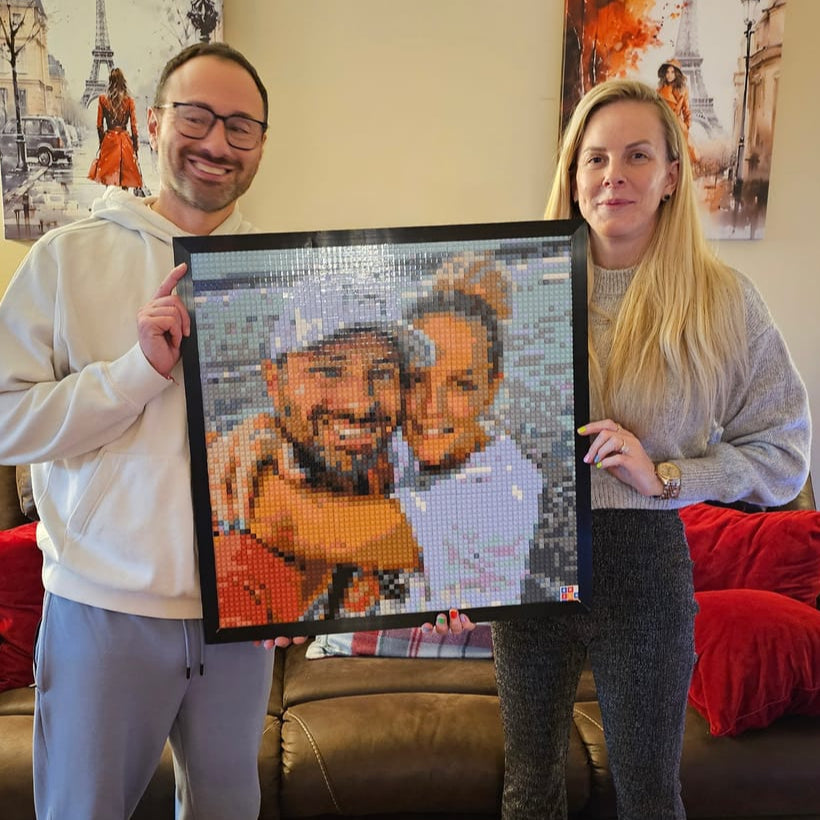 Personalized Brick Mosaic | Custom LEGO Art Style | Image to Bricks